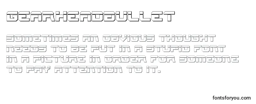 Gearheadbullet Font