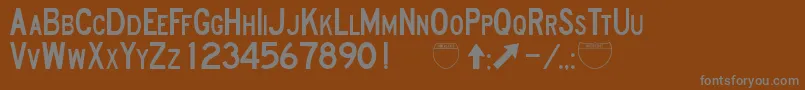 Подробнее о шрифте RoadSignD Шрифт RoadSignD – серые шрифты на коричневом фоне