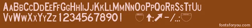 More about RoadSignD Font RoadSignD Font – Pink Fonts on Brown Background