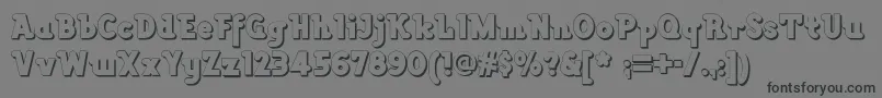 Lackawanna Font – Black Fonts on Gray Background