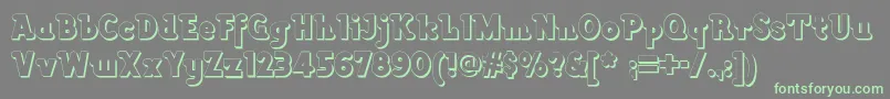 Lackawanna-fontti – vihreät fontit harmaalla taustalla