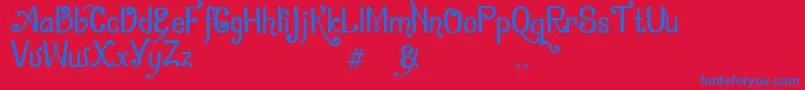 More about ZamrudKhatulistiwa Font ZamrudKhatulistiwa Font – Blue Fonts on Red Background