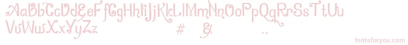 ZamrudKhatulistiwa Font – Pink Fonts on White Background