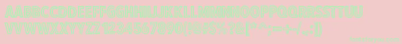 Output Font – Green Fonts on Pink Background