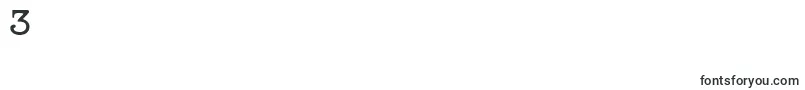 ProblemSecretary-Schriftart – Schriften für die Ziffer 3