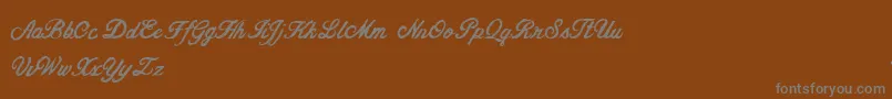 CfjacquescartierRegular Font – Gray Fonts on Brown Background