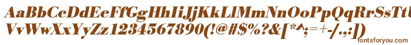 UrwbodonitnarBoldOblique Font – Brown Fonts