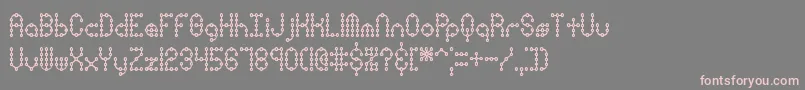 PindownXPlainBrk Font – Pink Fonts on Gray Background