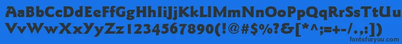 ItcGoudySansLtBlack Font – Black Fonts on Blue Background