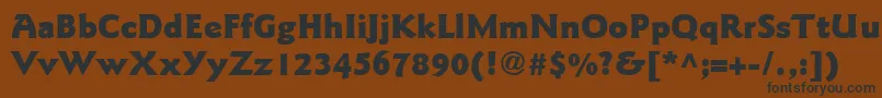 ItcGoudySansLtBlack Font – Black Fonts on Brown Background