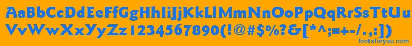 Подробнее о шрифте ItcGoudySansLtBlack Шрифт ItcGoudySansLtBlack – синие шрифты на оранжевом фоне
