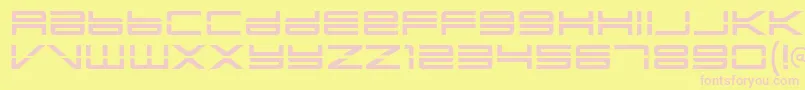 Yonderre Font – Pink Fonts on Yellow Background