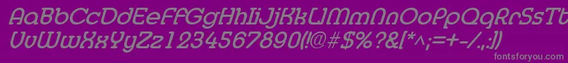 Шрифт MedflyBoldItalic – серые шрифты на фиолетовом фоне