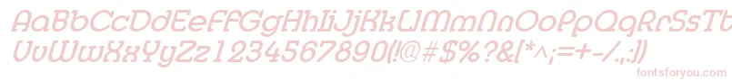MedflyBoldItalic Font – Pink Fonts on White Background