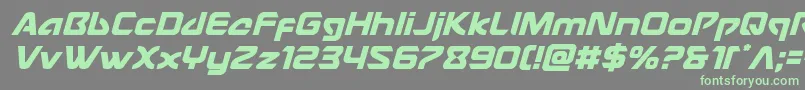 Usangelital Font – Green Fonts on Gray Background