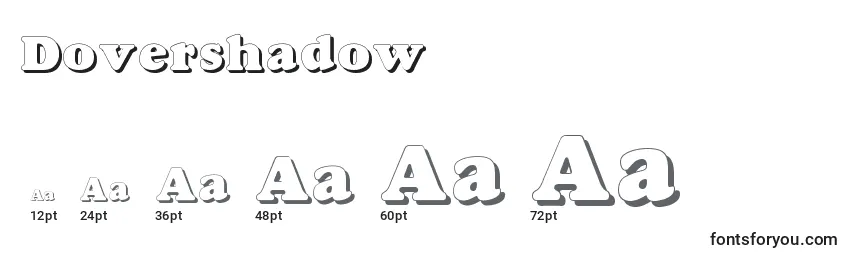 Dovershadow Font Sizes
