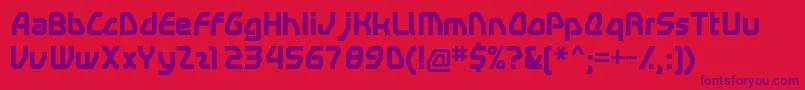 SwerveBold Font – Purple Fonts on Red Background