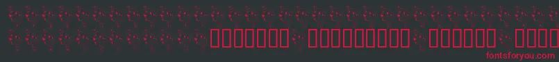 FlFirehousePup Font – Red Fonts on Black Background