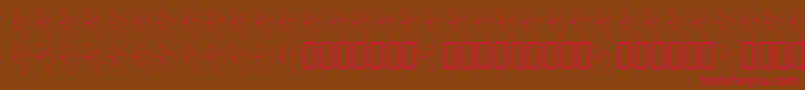 FlFirehousePup Font – Red Fonts on Brown Background