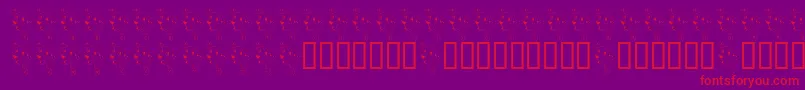 FlFirehousePup Font – Red Fonts on Purple Background