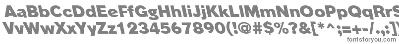 フォントPhinsterleftyheavyRegular – 白い背景に灰色の文字