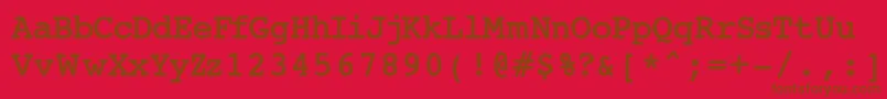 fuente Jackinput – Fuentes Marrones Sobre Fondo Rojo