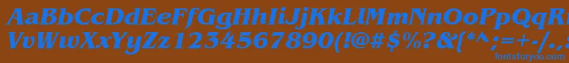 Подробнее о шрифте ItcBenguiatBoldItalic Шрифт ItcBenguiatBoldItalic – синие шрифты на коричневом фоне