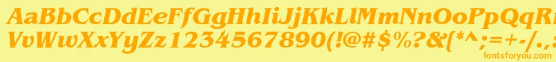 More about ItcBenguiatBoldItalic Font ItcBenguiatBoldItalic Font – Orange Fonts on Yellow Background