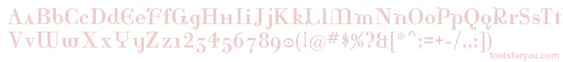 Katrina Font – Pink Fonts on White Background