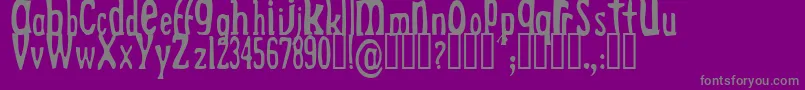 DrekLight Font – Gray Fonts on Purple Background