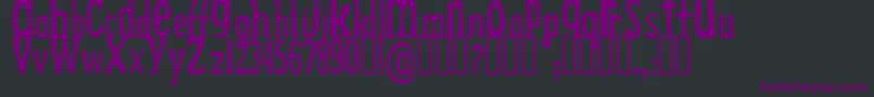 DrekLight Font – Purple Fonts on Black Background