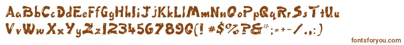 Fingerpaint Font – Brown Fonts