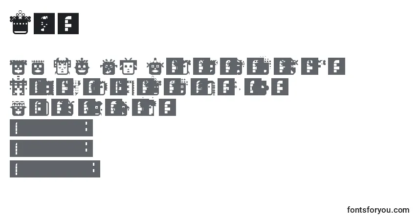 Czcionka PeopleDiverse – alfabet, cyfry, specjalne znaki