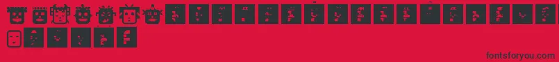 PeopleDiverse Font – Black Fonts on Red Background