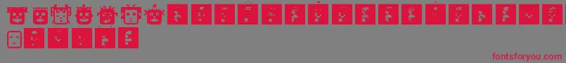 PeopleDiverse Font – Red Fonts on Gray Background