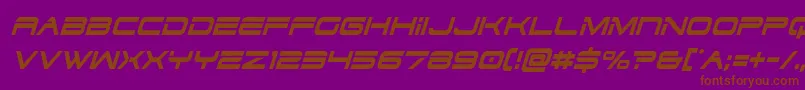 fuente Dodger3condital – Fuentes Marrones Sobre Fondo Morado