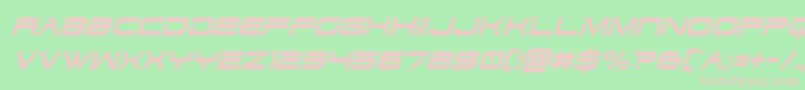 Dodger3condital Font – Pink Fonts on Green Background