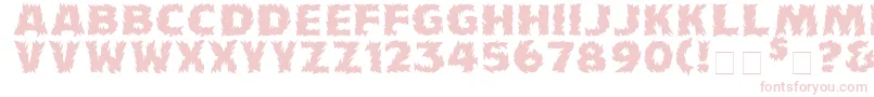 Firecat Font – Pink Fonts on White Background