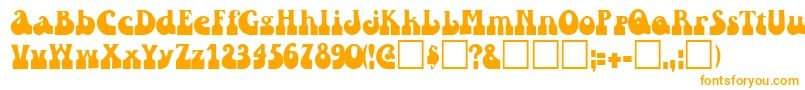 Шрифт RaindroptoosskBold – оранжевые шрифты