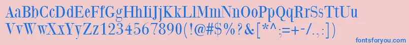 Giambattistaduemille Font – Blue Fonts on Pink Background