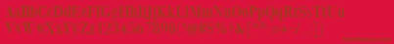 Giambattistaduemille Font – Brown Fonts on Red Background