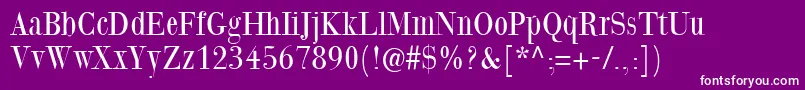 Giambattistaduemille-Schriftart – Weiße Schriften auf violettem Hintergrund