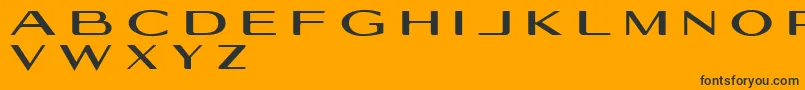 Geogiquas Font – Black Fonts on Orange Background