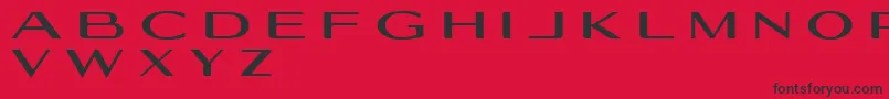 Geogiquas Font – Black Fonts on Red Background