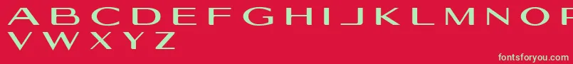 Geogiquas Font – Green Fonts on Red Background