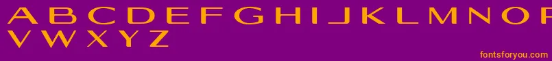 Geogiquas Font – Orange Fonts on Purple Background