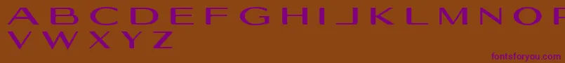 Geogiquas-Schriftart – Violette Schriften auf braunem Hintergrund