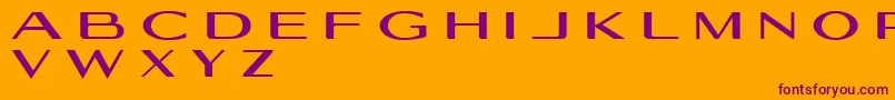 Geogiquas Font – Purple Fonts on Orange Background