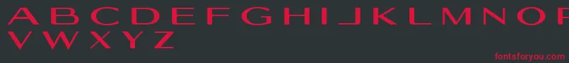 Geogiquas Font – Red Fonts on Black Background
