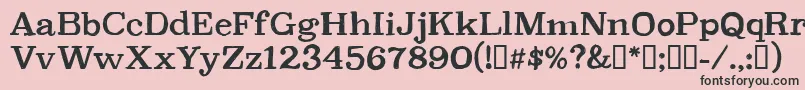 CfpetersonpersonalRegular Font – Black Fonts on Pink Background